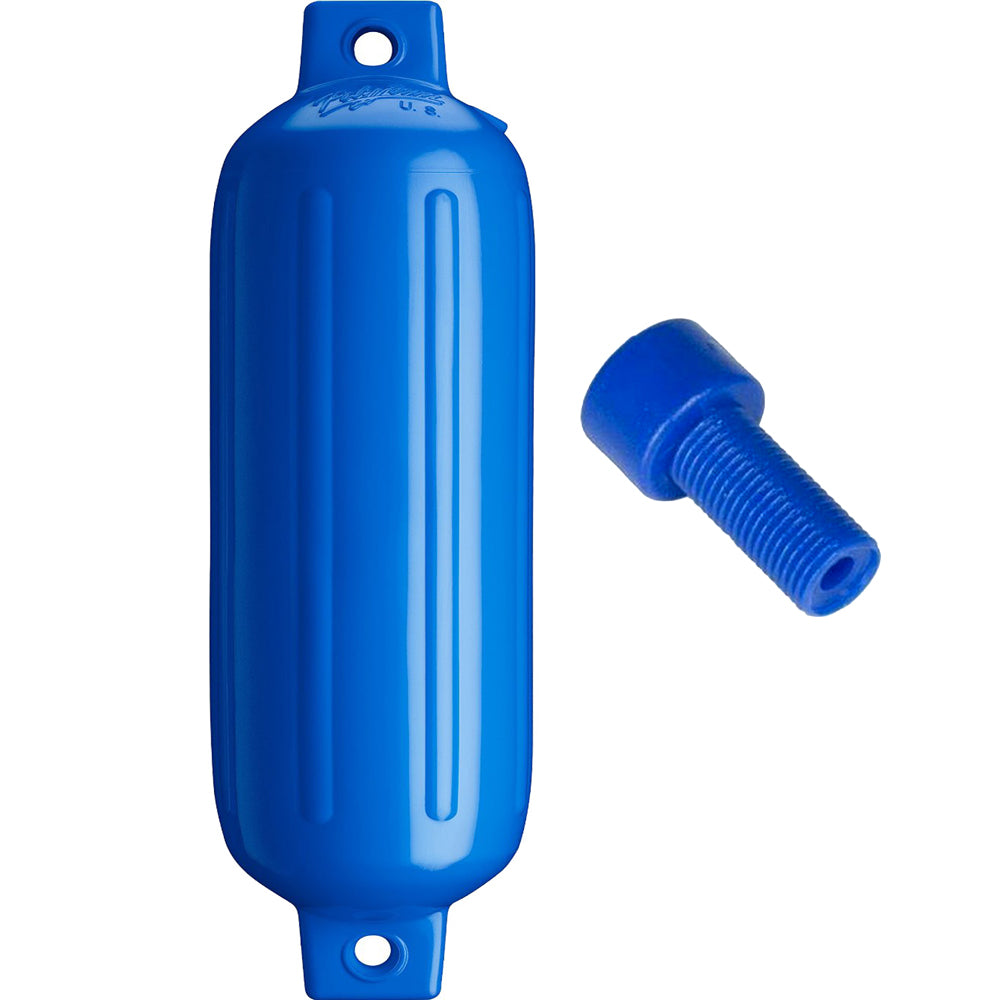 Polyform G4 Twin Eye Fender 65 x 22 Blue wAdapter G4 BLUE WAIR ADAPTER